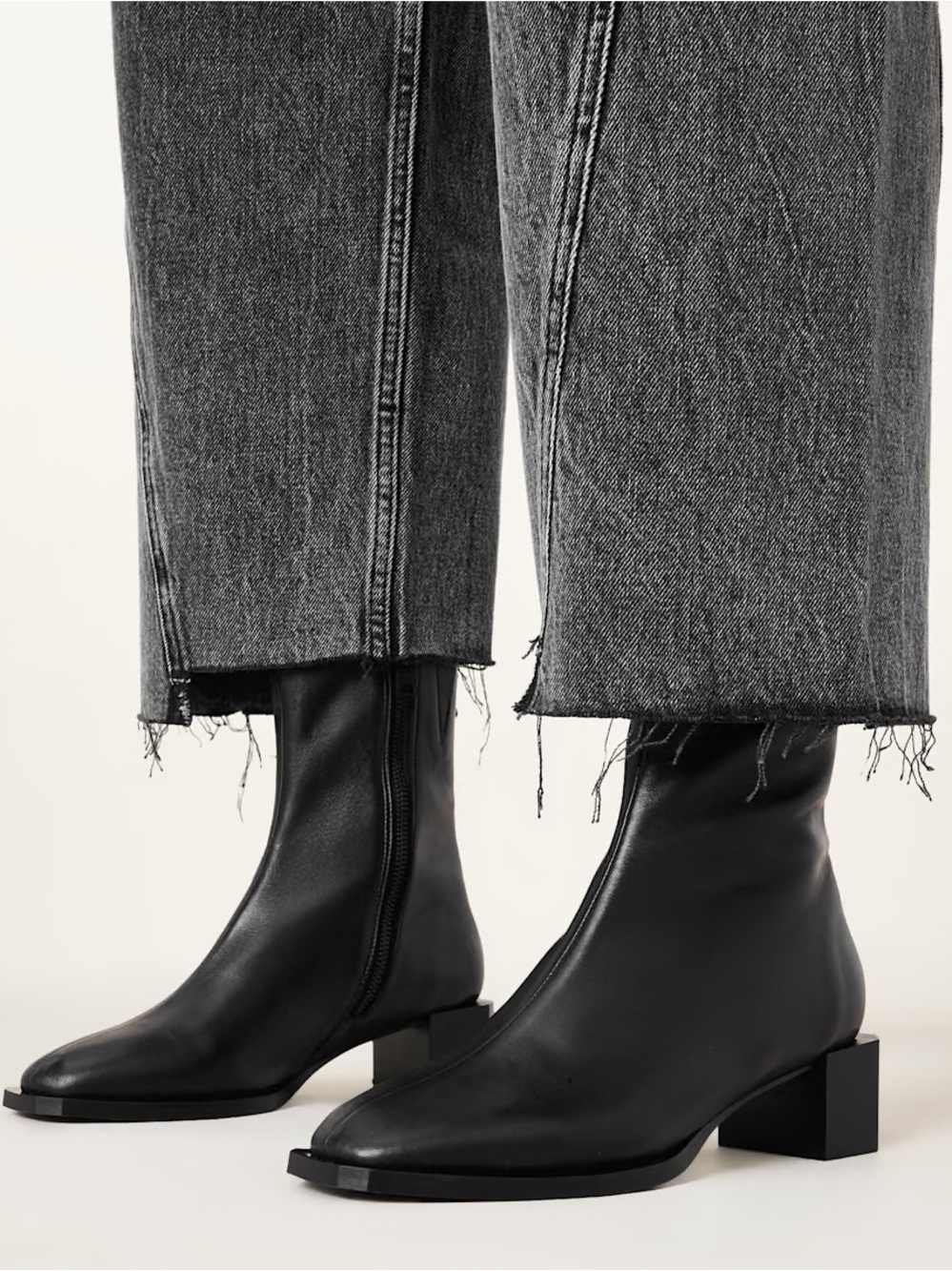 AllSaints April Leather Ankle Boots